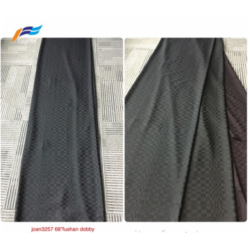 Tessuto a righe Fushan in rayon poliestere nero formale Dubai